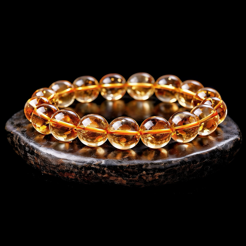 Citrine Bracelet- Natural 9A Grade Citrine -【Greatly Attract Wealth】
