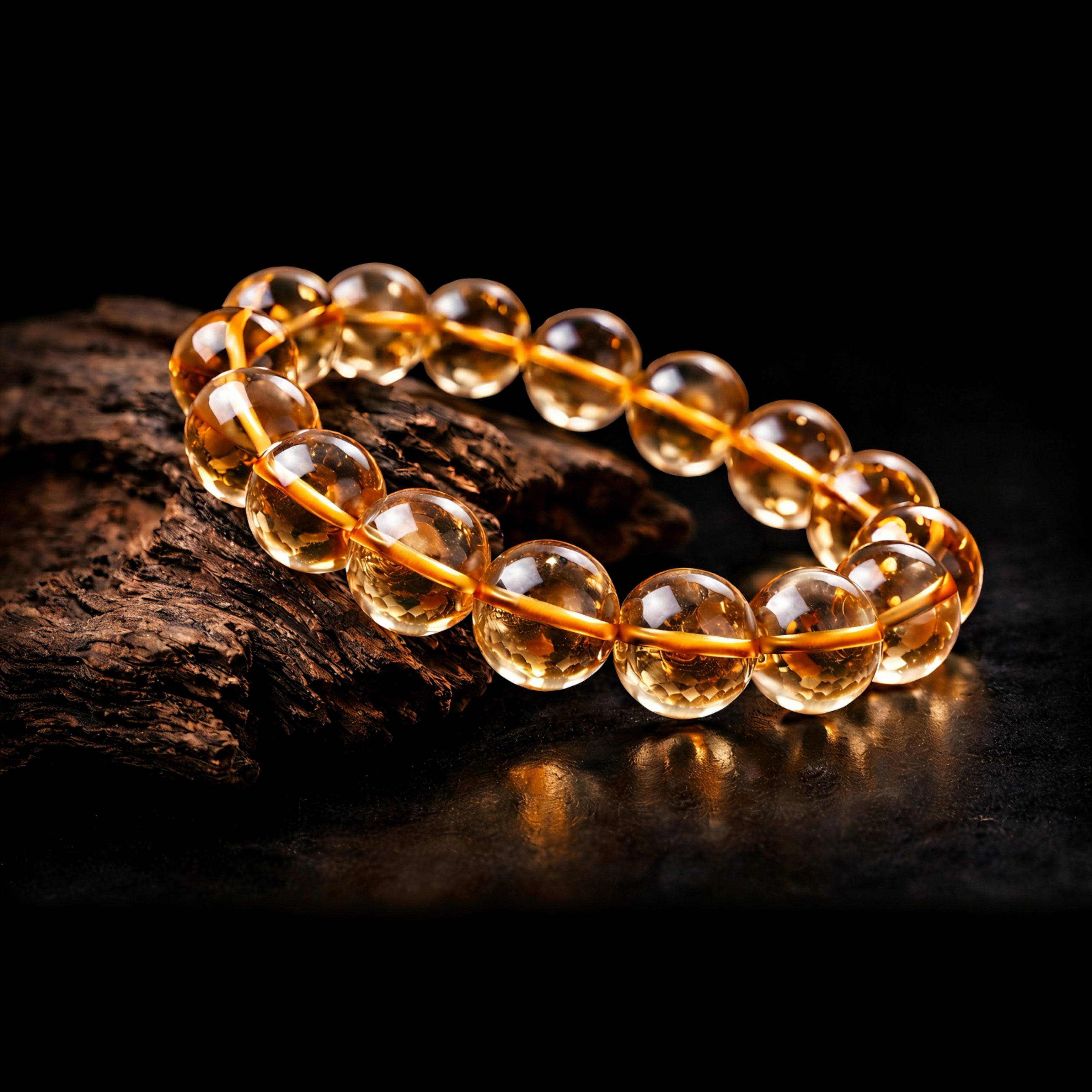 Citrine Bracelet- Natural 9A Grade Citrine -【Greatly Attract Wealth】