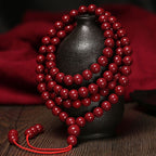 Pure Natural Cinnabar Bracelet -【Ward off Evil Spirits & Increase Aura】
