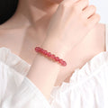 Pure Natural Strawberry Quartz Bracelet -【Attract Love & Fate】