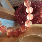 Pure Natural Strawberry Quartz Bracelet -【Attract Love & Fate】