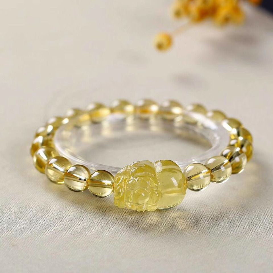 Citrine Bracelet- Natural 9A Grade Citrine -【Greatly Attract Wealth】