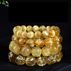 Golden Hair Crystal Bracelet Rutilated Quartz-【Attract Wealth & Gather Energy】