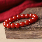 Natural Red Agate Chalcedony Bracelet -【Beautify Skin & Prolong Life】