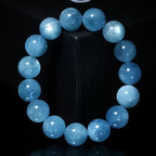 Pure Natural Aquamarine Bracelet -【Zen Meditation & Energy Cleansing】