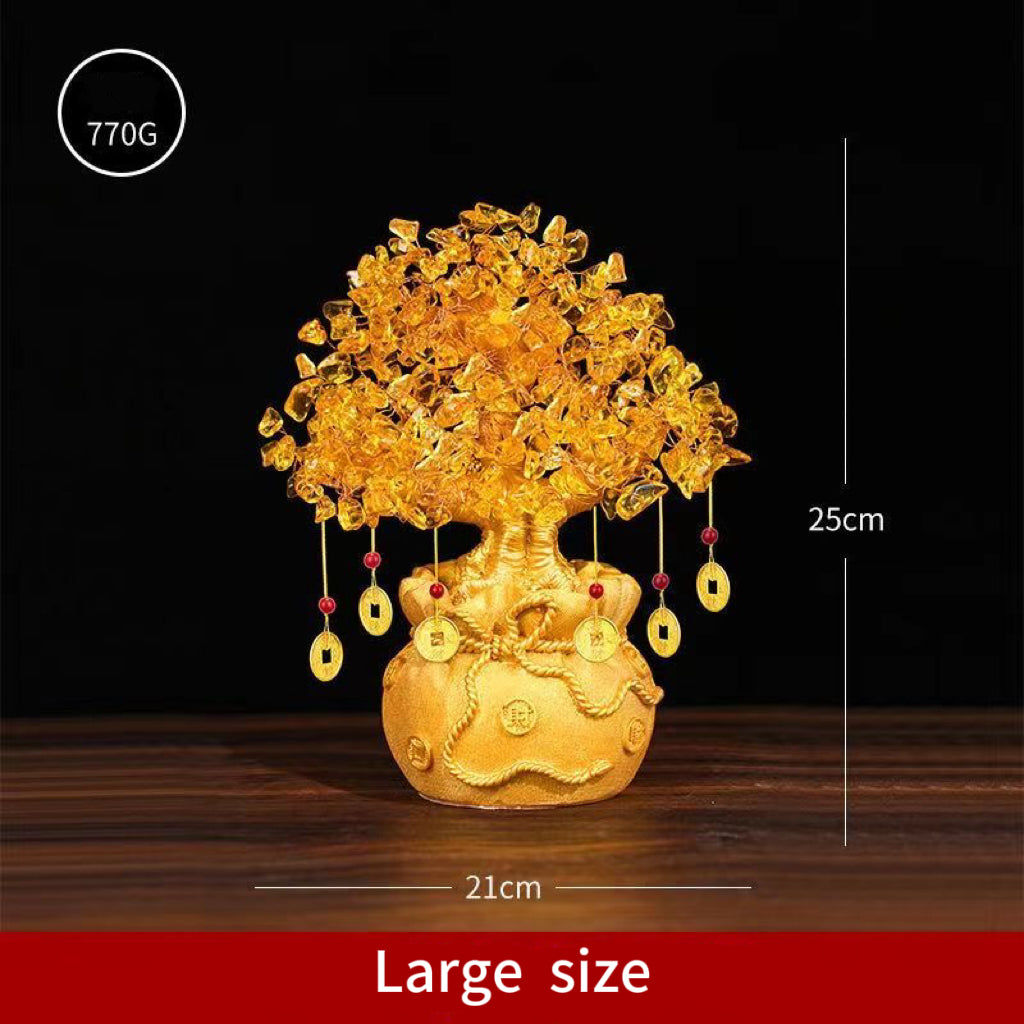 Crystal Fortune Tree Feng Shui Ornament -【Gather Wealth & Increase Fortune】