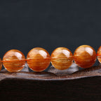 Rare Copper Rutilated Quartz Bracelet -【Enhance Wealth & Improve Career】